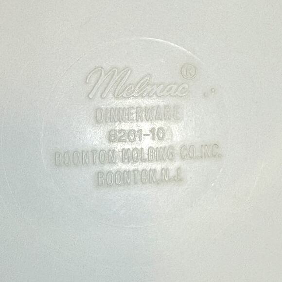 Vintage Mid Century Melamine Melmac 10" Dinner Plates Mod Floral - Boonton - Picture 4 of 4